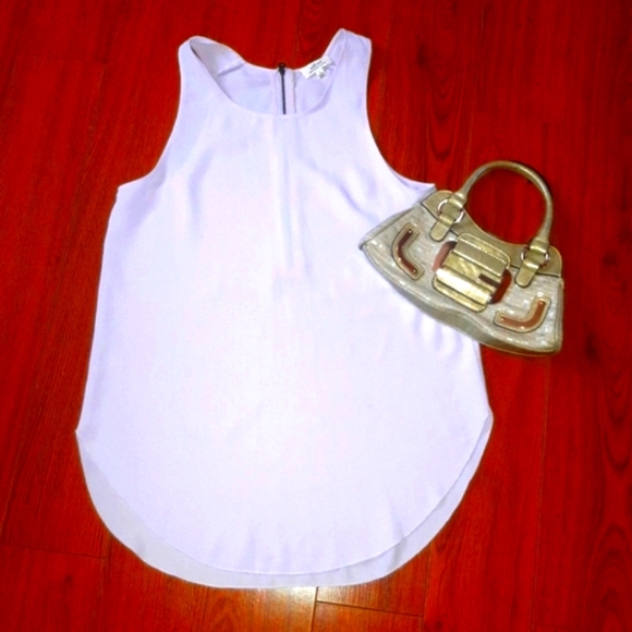 (S)🌺Aritzia Wilfred Free🌺 Sevres Zippered Back Lilac Blouse Ptp 17.5"×L29" - Picture 3 of 9